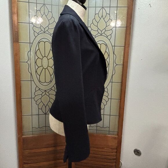 Rebecca Taylor Impeccably Tailored Navy Blazer Women's Size 4 - Picture 3 of 10